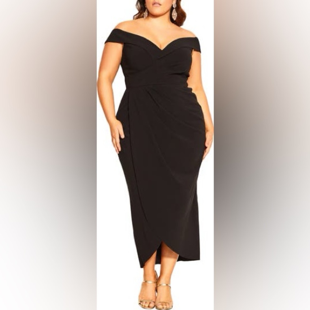 City Chic Rippled Love Dress